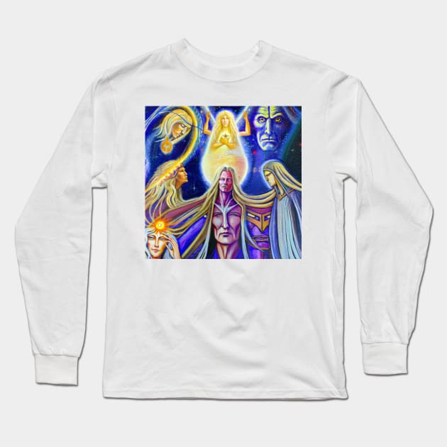 The New Age of Ashtar Sheran and the Higher Beings Long Sleeve T-Shirt by soulfulprintss8